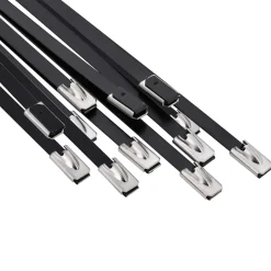 vidaXL Kabelbinders 12 st 4,6 x 150 mm Zwart