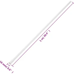 vidaXL Kabelgoot Ø16 mm 10 m PVC