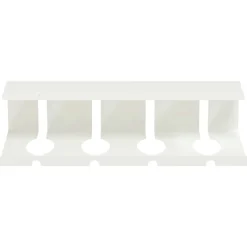 vidaXL Kabelgoot voor onder bureau 2 st Wit 43 x 12 x 10 cm Staal