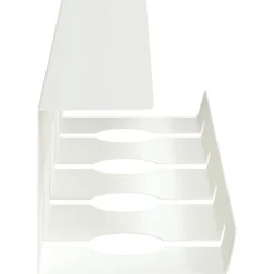 vidaXL Kabelgoot voor onder bureau 2 st Wit 43 x 12 x 10 cm Staal