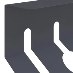 vidaXL Kabelgoot voor onder bureau 2 st Antracietkleurig