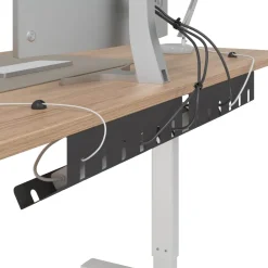 vidaXL Kabelgoot voor onder bureau 2 st Zwart 44 x 11,5 x 13,5 cm