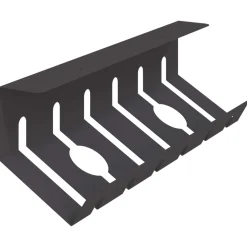 vidaXL Kabelgoot voor onder bureau 2 st Zwart 44 x 11,5 x 13,5 cm