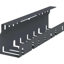 vidaXL Kabelgoot voor onder bureau 2 st Antracietkleurig