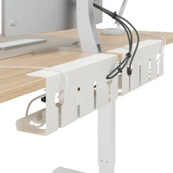 vidaXL Kabelgoot voor onder bureau 2 st Wit 43 x 10 x 15 cm