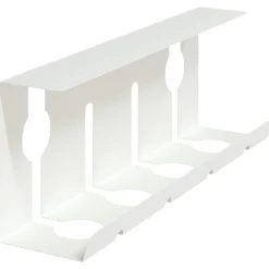 vidaXL Kabelgoot voor onder bureau 2 st Wit 43 x 10 x 15 cm