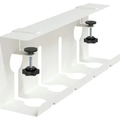 vidaXL Kabelgoot voor onder bureau 2 st Wit 43 x 10 x 15 cm
