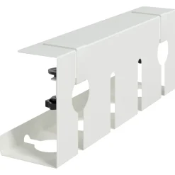 vidaXL Kabelgoot voor onder bureau 2 st Wit 43 x 10 x 15 cm