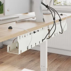vidaXL Kabelgoot voor onder bureau 2 st Antracietkleurig