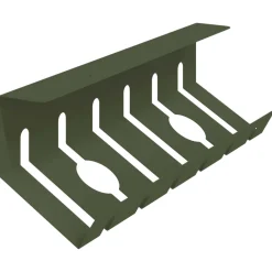 vidaXL Kabelgoot voor onder bureau 2 st Olijfgroen 44 x 11,5 x 13,5 cm