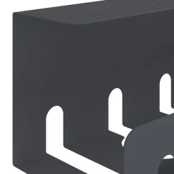 vidaXL Kabelgoot voor onder bureau 2 st Antracietkleurig