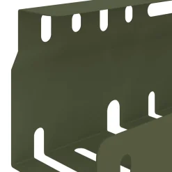 vidaXL Kabelgoot voor onder bureau 2 st Olijfgroen 43 x 9 x 11 cm