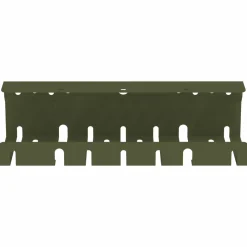 vidaXL Kabelgoot voor onder bureau 2 st Olijfgroen 43 x 9 x 11 cm