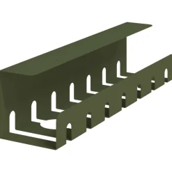 vidaXL Kabelgoot voor onder bureau 2 st Olijfgroen 43 x 10 x 10 cm