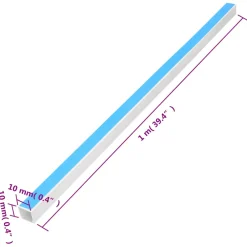 vidaXL Kabelgoot zelfklevend 10x10 mm 10 m PVC