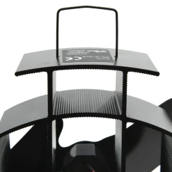 vidaXL Kachelventilator met 2 vinnen zwart