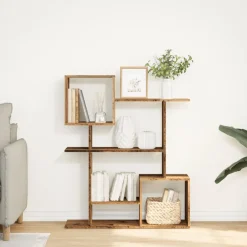 vidaXL Kamerscherm / boekenkast 92x29x112 cm hout oud houtkleurig