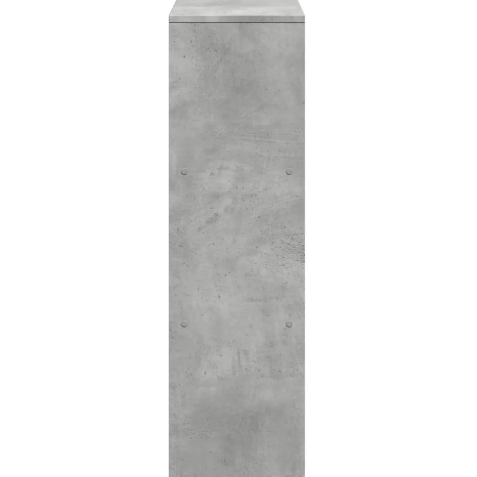 vidaXL Kamerscherm / boekenkast 3-laags 99x29x99 cm hout betongrijs
