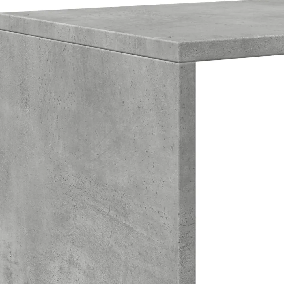 vidaXL Kamerscherm / boekenkast 3-laags 99x29x99 cm hout betongrijs
