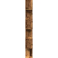 vidaXL Kamerscherm / boekenkast 6-laags 70x24x193 cm hout oud hout