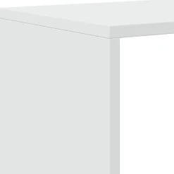 vidaXL Kamerscherm / boekenkast 3-laags 123x29x123 cm bewerkt hout wit