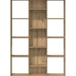 vidaXL Kamerscherm/boekenkast 100x24x140 cm bewerkt hout eikenkleurig