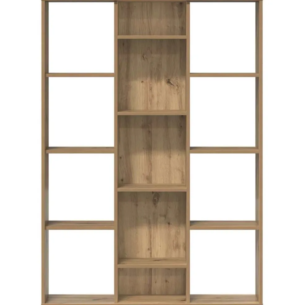 vidaXL Kamerscherm/boekenkast 100x24x140 cm bewerkt hout eikenkleurig