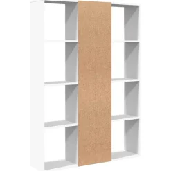 vidaXL Kamerscherm/boekenkast 100x24x140 cm bewerkt hout wit