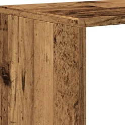 vidaXL Kamerscherm / boekenkast 3-laags 123x29x123 cm hout oud hout