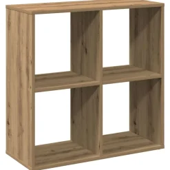 vidaXL Kamerscherm / boekenkast 69,5x29x69,5 cm hout artisanaal eiken