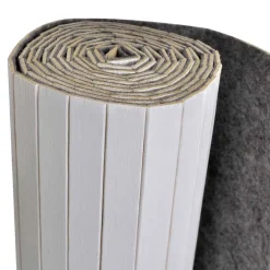 vidaXL Kamerscherm breedte 250 cm hoogte 165 cm bamboe wit