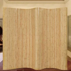 vidaXL Kamerscherm breedte 250 cm hoogte 165 cm bamboe natuurlijk