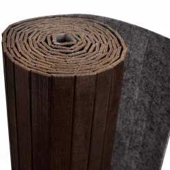 vidaXL Kamerscherm breedte 250 cm hoogte 165 cm bamboe donkerbruin