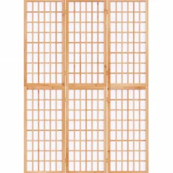 vidaXL Kamerscherm inklapbaar 3 panelen Japanse stijl 120x170 cm