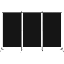 vidaXL Kamerscherm met 3 panelen 260x180 cm zwart
