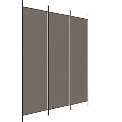 vidaXL Kamerscherm met 3 panelen 150x200 cm stof antracietkleurig