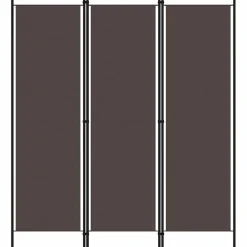 vidaXL Kamerscherm met 3 panelen 150x180 cm bruin
