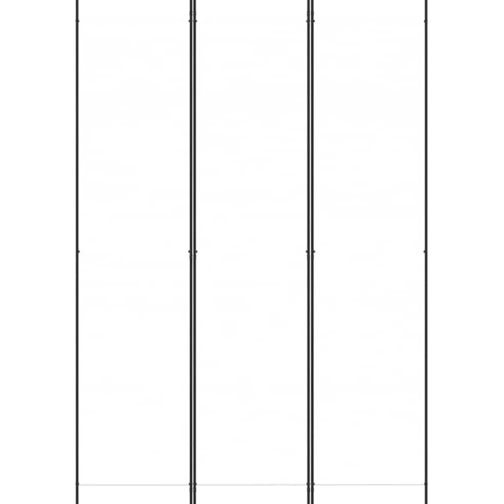 vidaXL Kamerscherm met 3 panelen 150x220 cm stof wit