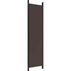 vidaXL Kamerscherm met 5 panelen 250x200 cm stof bruin