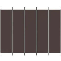 vidaXL Kamerscherm met 3 panelen 120x200 cm stof zwart