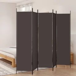 vidaXL Kamerscherm met 3 panelen 120x200 cm stof zwart