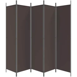 vidaXL Kamerscherm met 3 panelen 120x200 cm stof zwart