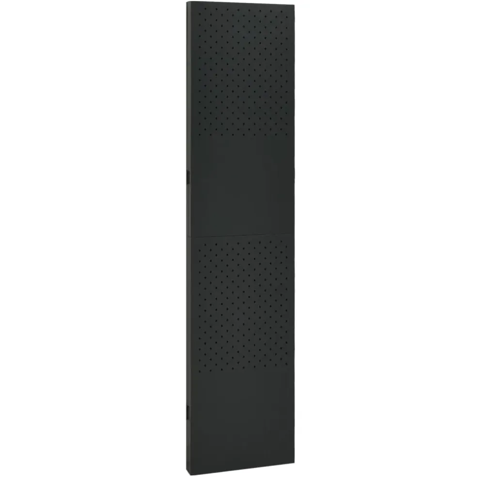 vidaXL Kamerscherm met 3 panelen 120x180 cm staal zwart