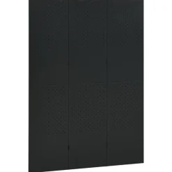 vidaXL Kamerscherm met 3 panelen 120x180 cm staal zwart