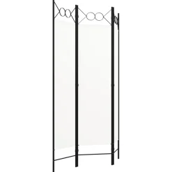 vidaXL Kamerscherm met 3 panelen 120x180 cm wit