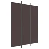 vidaXL Kamerscherm met 3 panelen 150x200 cm stof bruin