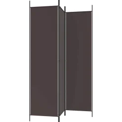 vidaXL Kamerscherm met 3 panelen 150x200 cm stof bruin