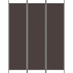 vidaXL Kamerscherm met 3 panelen 150x200 cm stof bruin