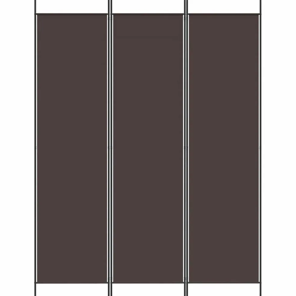 vidaXL Kamerscherm met 3 panelen 150x200 cm stof bruin
