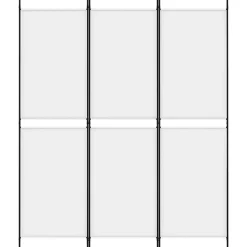 vidaXL Kamerscherm met 3 panelen 150x180 cm stof wit